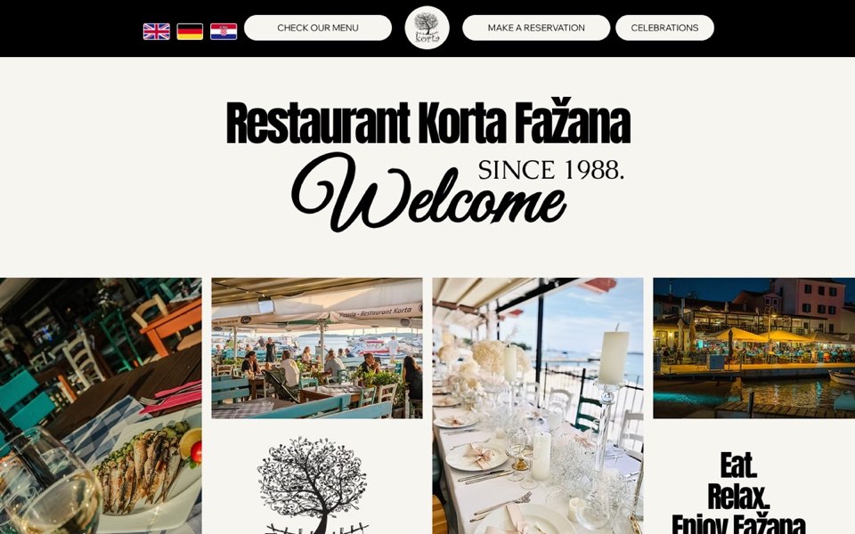 Restaurant Korta – web stranica koju je izradio Sektor Media